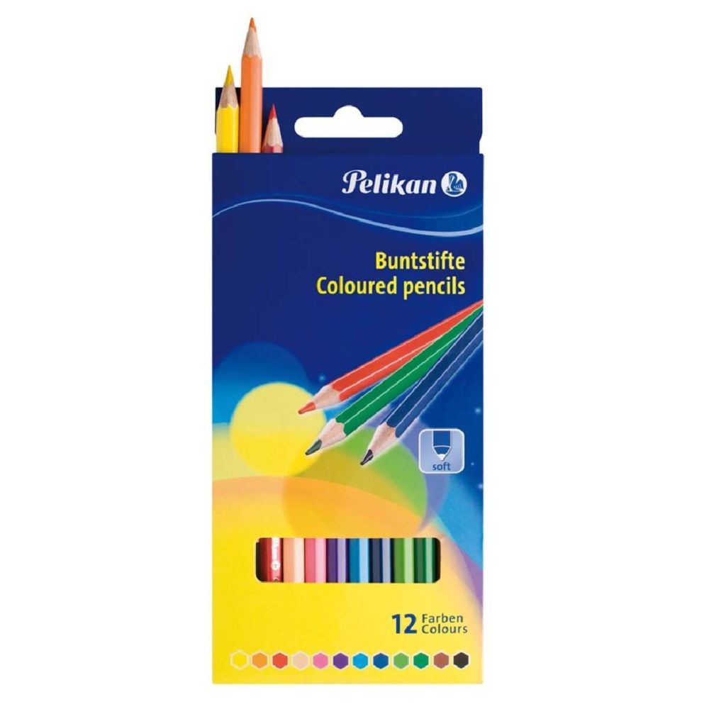 עפרונות צבעוניים Pelikan סט 12